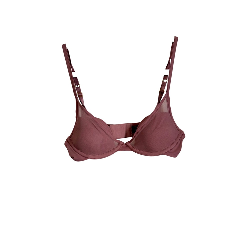 Pepper Mesh‎ All You Bra Underwire Small Bust Mauve Rose 30B